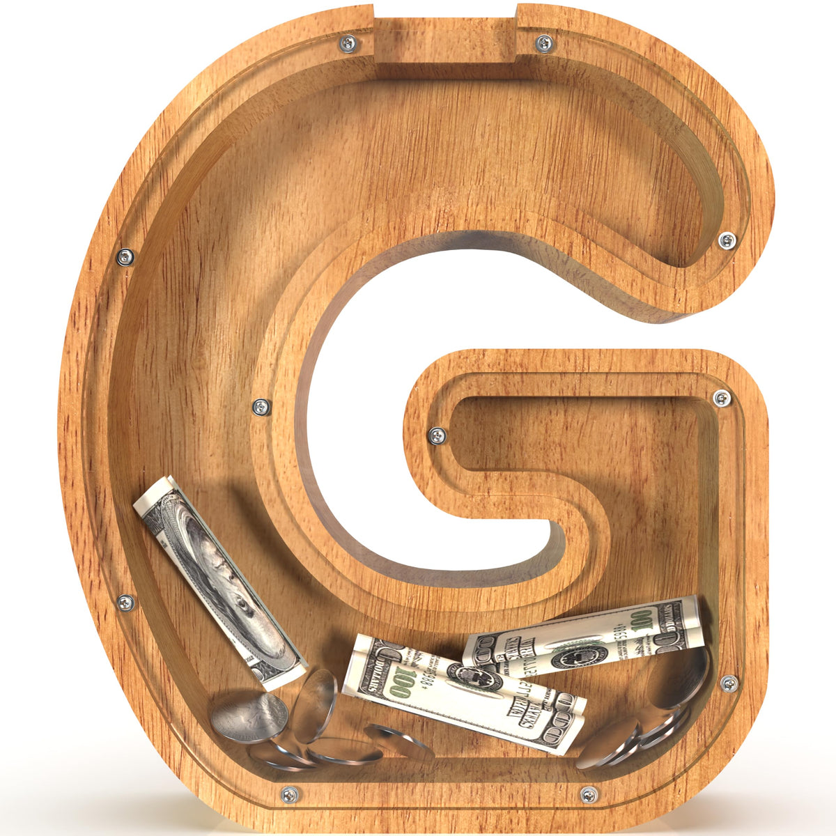 Sulevalt alphabet-letters-wood-bank supports early financial literacy