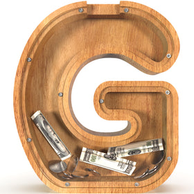 Sulevalt alphabet-letters-wood-bank supports early financial literacy