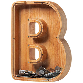 Sulevalt piggy bank with letter cutout design for engaging saving.