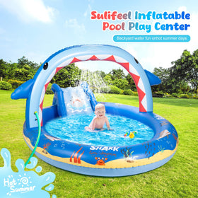 SULIFEEL pool slide in action adds excitement to kids' playtime