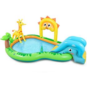 SULIFEEL Zoo-Themed Pool includes all accessories for quick setup