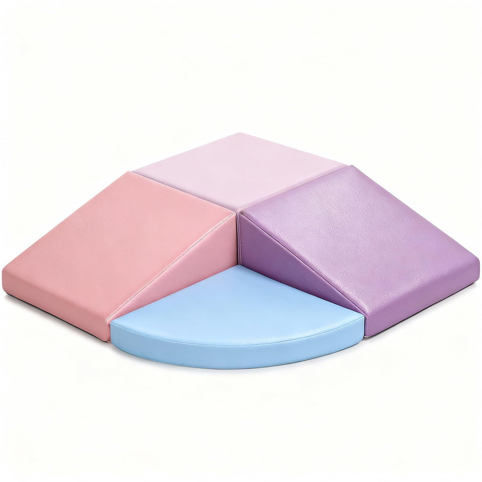 Sumbababy climbing foam blocks purple pink for safe indoor play and learning