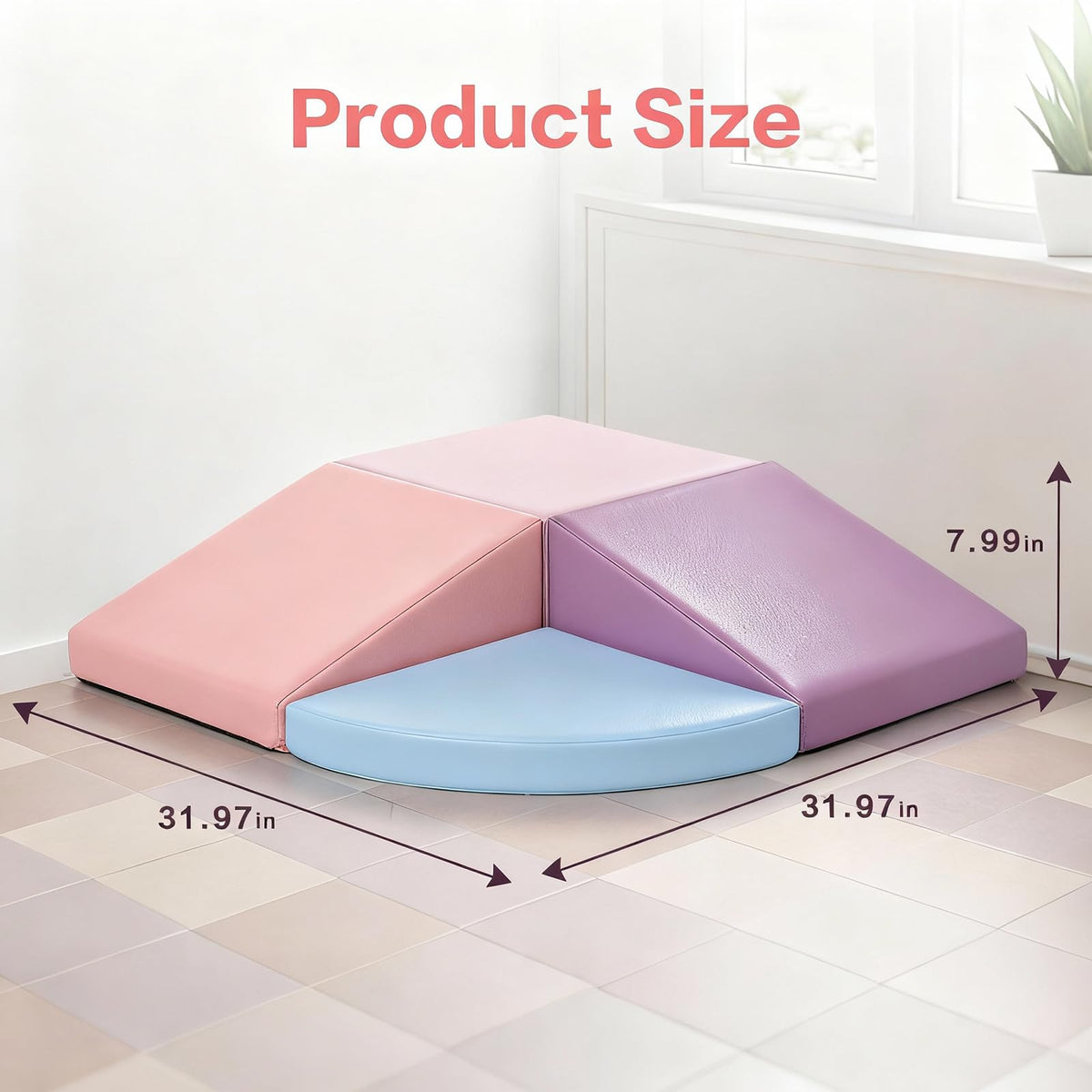 Sumbababy foam blocks with holds for climbs and motor skills
