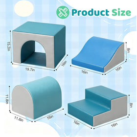 Sumbababy foam climbing blocks slide promotes active movement and fun.