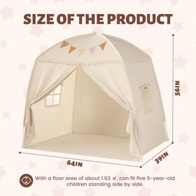 Sumbababy Teepee uses soft polyester fabric for a gentle touch.