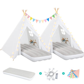 Sumbababy teepee tent two-pack ready for cozy sleepovers