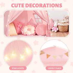 Sumbababy teepee tent spacious interior fits multiple kids for group play.