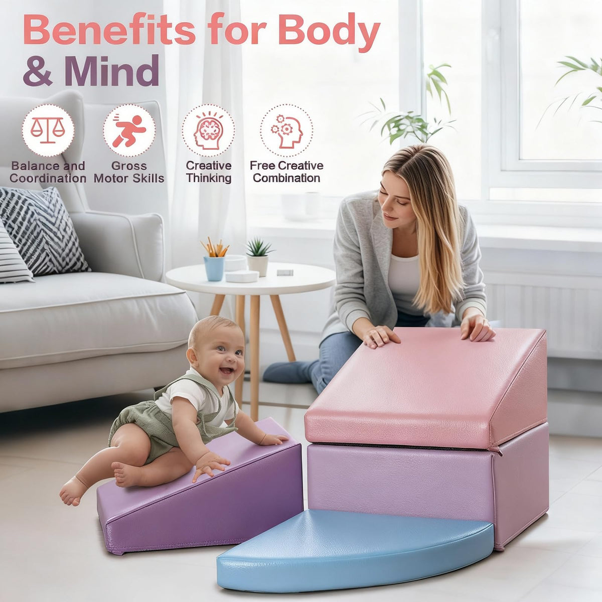 Sumbababy toddler climbing toys indoors encourage active movement