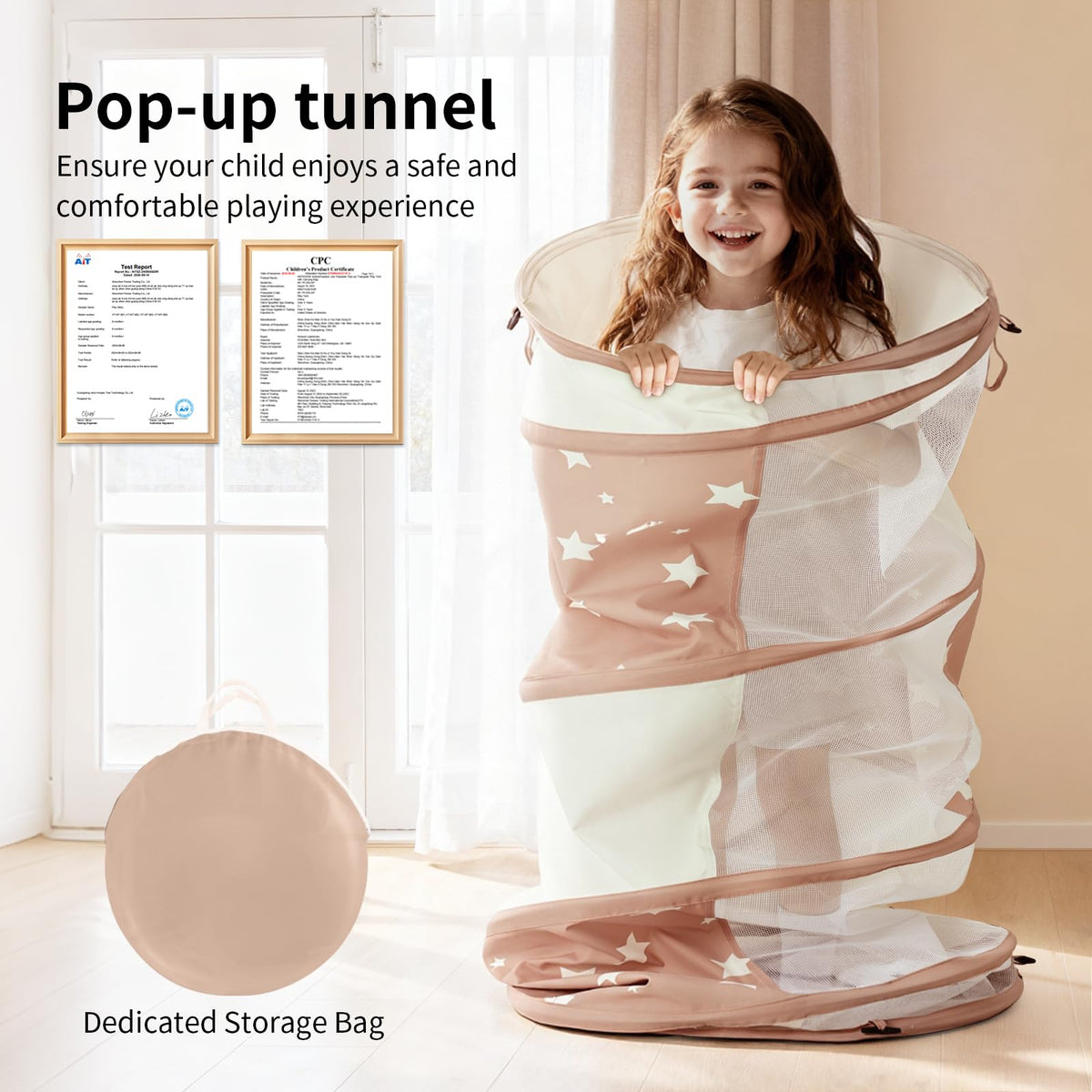 Sumbababy Tunnel Toy open design enables easy setup and cleaning.