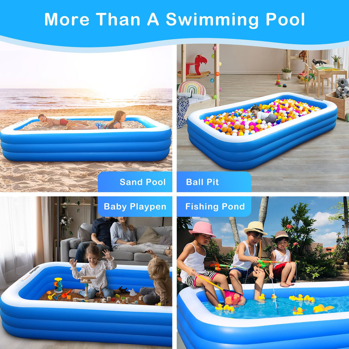 Sumbee pool kid-friendly design with safe rounded corners.