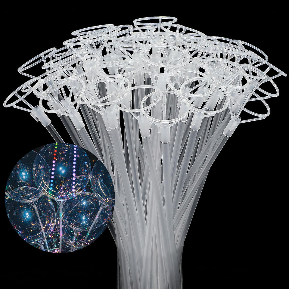 Sumind clear balloon holder assembly shows sturdy parts for fast party setup