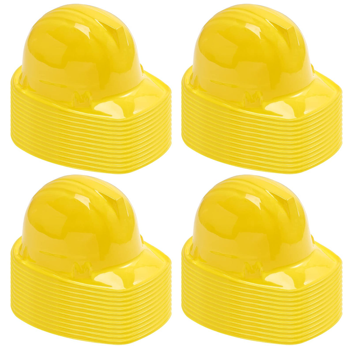Sumind yellow construction hat on a child, lightweight, comfortable for pretend play.