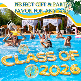 Sumind gold glitter beach balls bring sparkle to games and beach or pool setups.