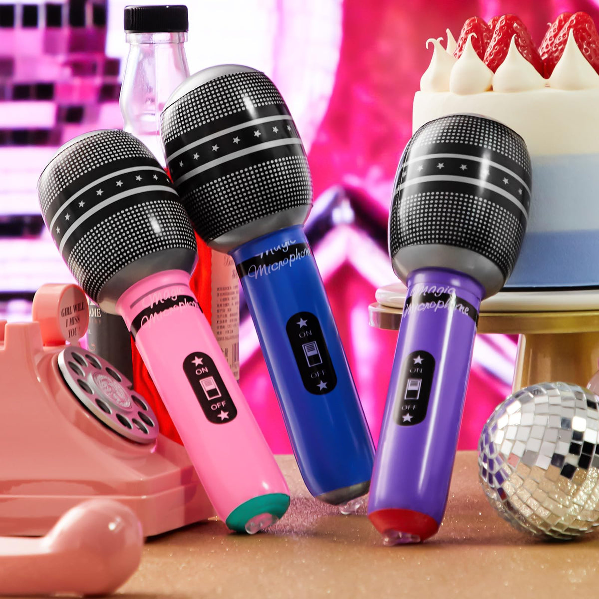 Sumind 30pc karaoke props support group sing-alongs and selfies.