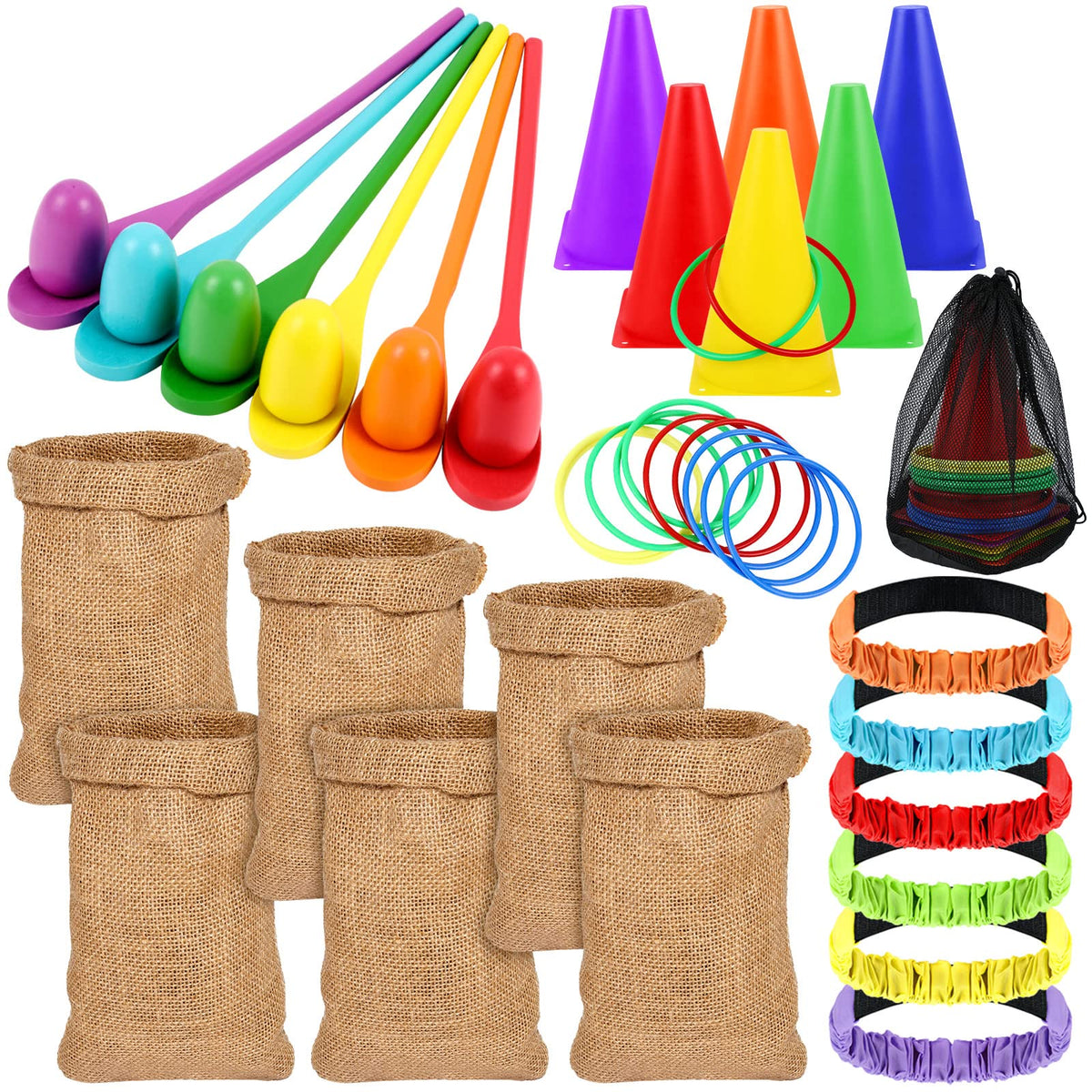 Sumind burlap sack race bags ready for backyard competition and laughter
