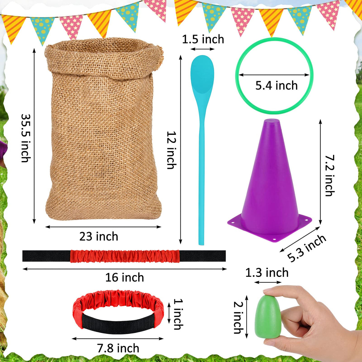 Sumind wooden eggs and spoons for balanced, careful races