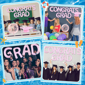 Sumind 7-piece PVC grad decor package for celebrations