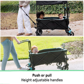 Summer Infant Pop 'N Ride cushioned seats for a comfy ride.