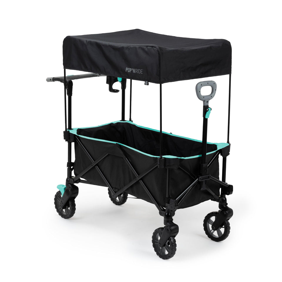 Summer Infant Pop 'N Ride folded for compact storage and travel convenience.