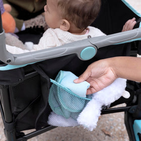Summer Infant Pop 'N Ride rear storage pocket for essentials.