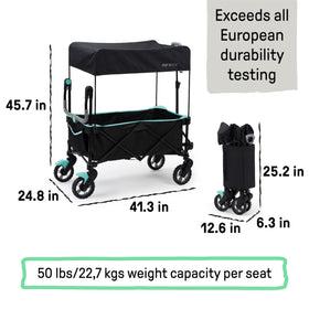 Summer Infant Pop 'N Ride removable canopy made with recycled materials.