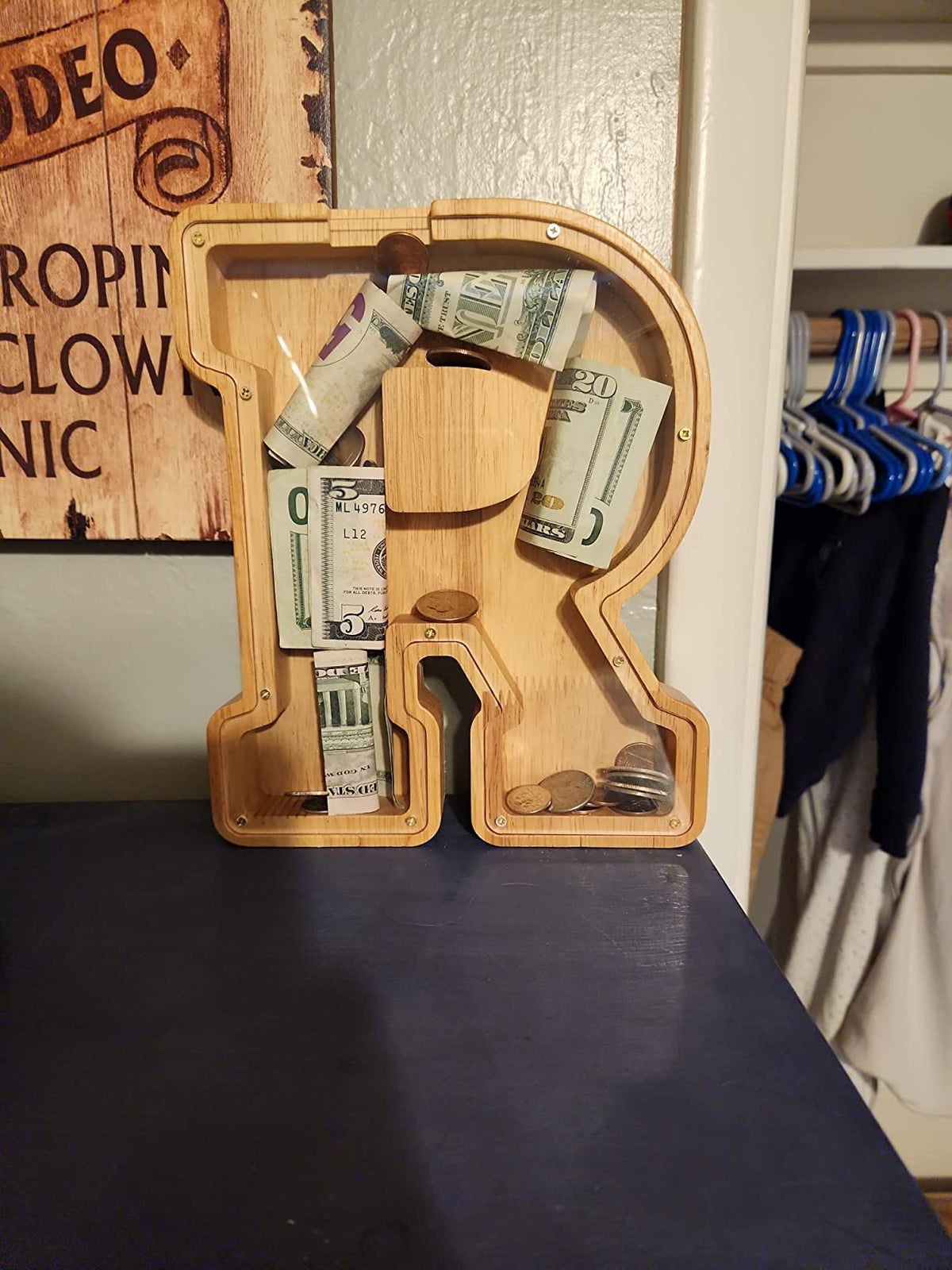 Summidate piggy bank as a decorative yet functional home office piece.