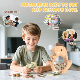 Summidate bottom screws allow easy money retrieval from the bank.