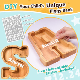 SummiDate personalized piggy bank with full-name engraving for a special gift.