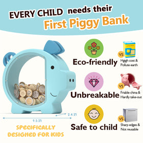 Summidate wooden piggy bank promotes saving habits through small daily changes