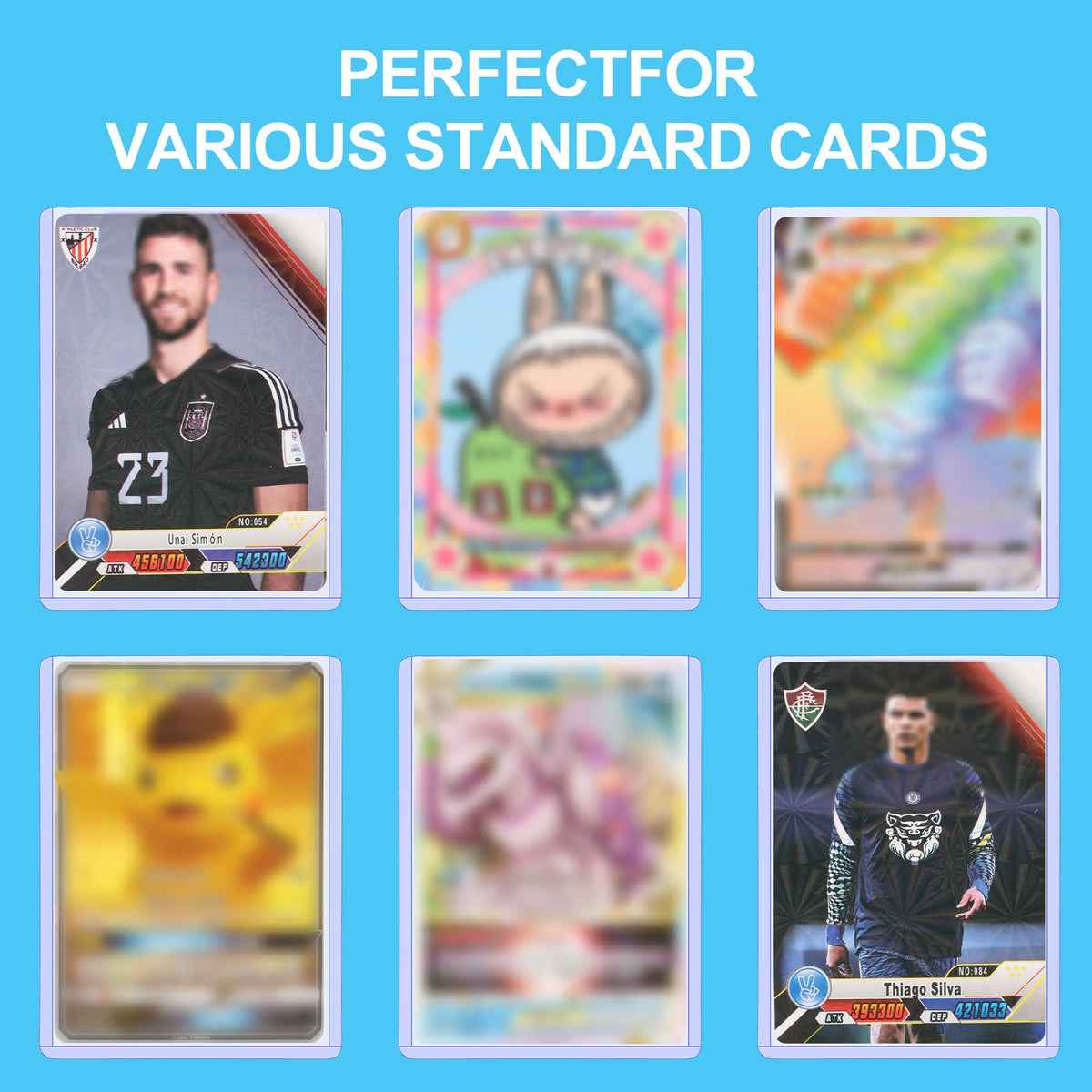 SummitFlare high-clarity acid-free PVC keeps cards visible and non-yellowing.