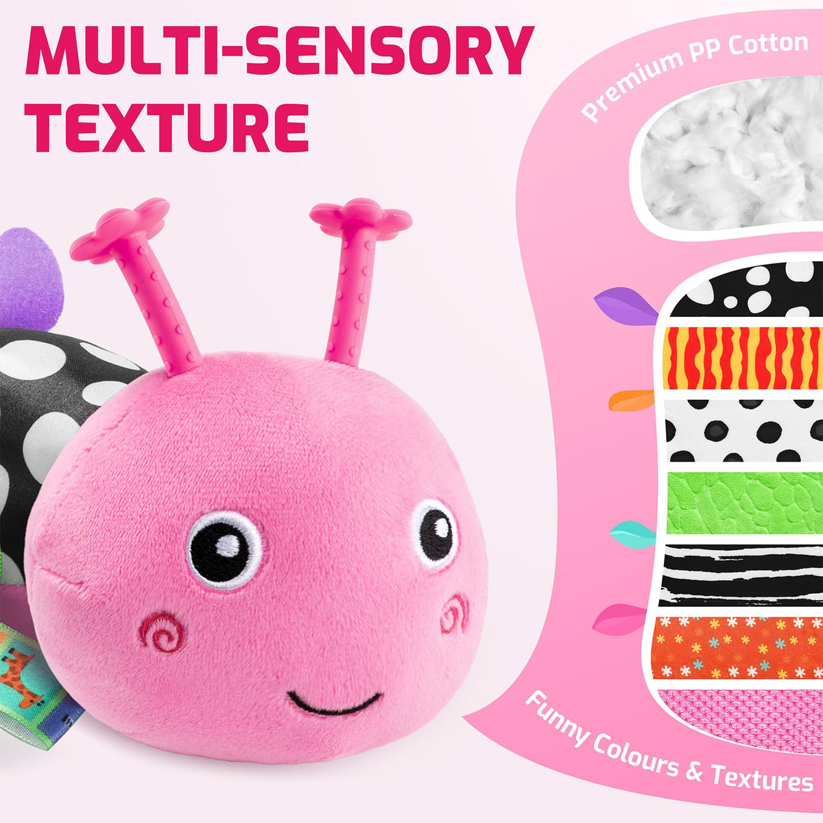 Sumobaby Caterpillar baby mirror to encourage tummy time and self-awareness