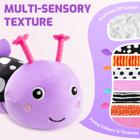 Sumobaby Caterpillar back textures and colors for visual and tactile exploration