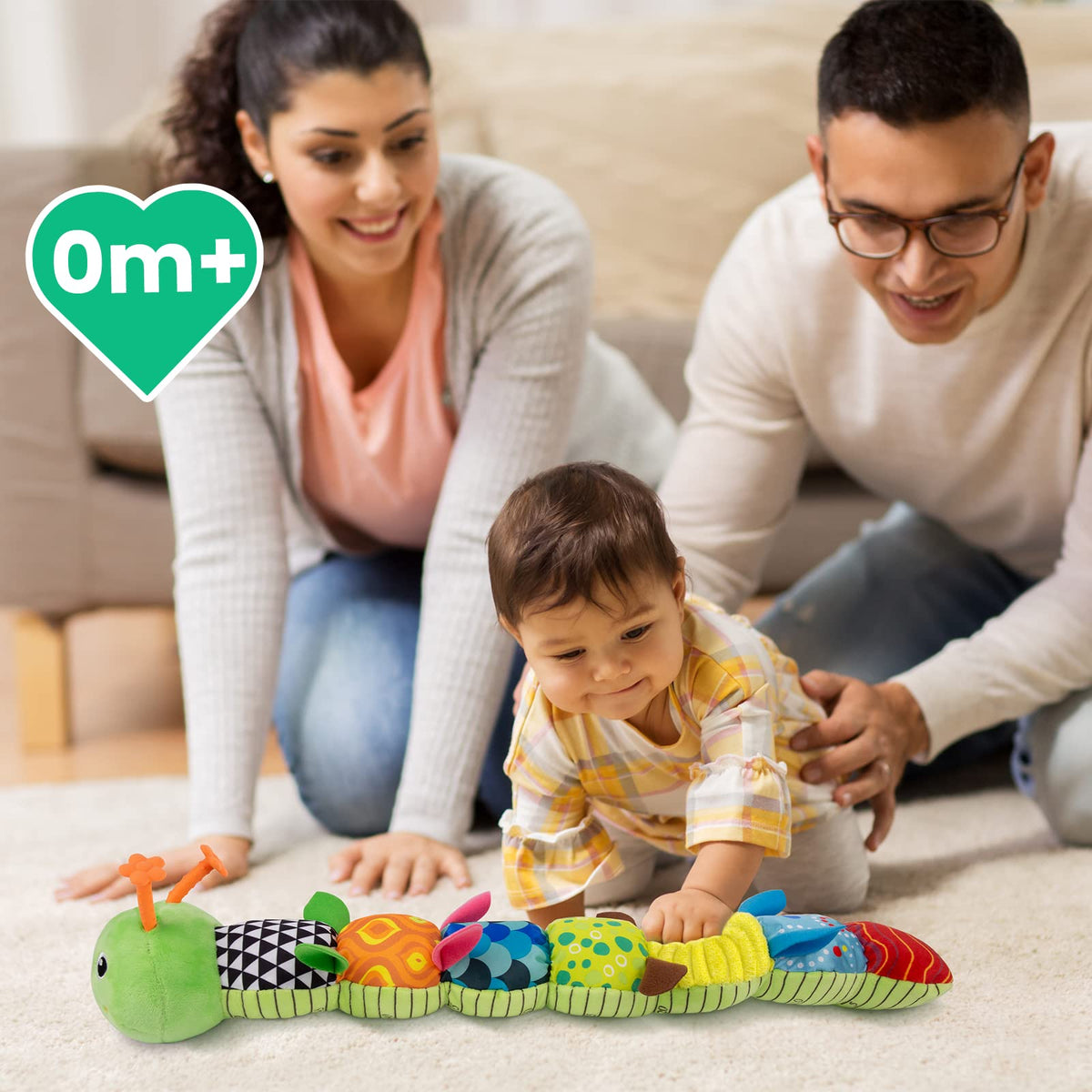 Sumobaby Caterpillar height measure helps track growth during tummy time play