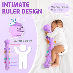 Sumobaby Caterpillar measuring ruler during tummy time