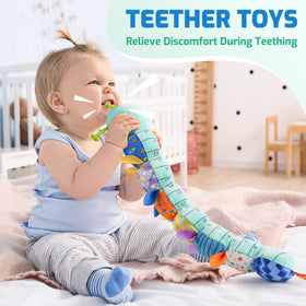 Sumobaby Caterpillar rattle encourages grasping and auditory exploration.