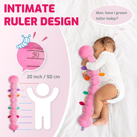 Sumobaby Caterpillar side ruler helps monitor growth during tummy time.