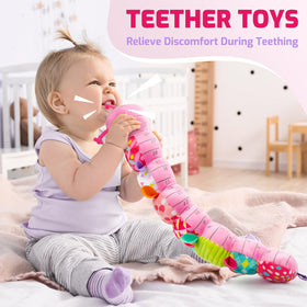 Sumobaby Caterpillar tail rattles to encourage grasping and exploration.