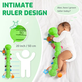 Sumobaby caterpillar growth ruler tracks baby height during play.