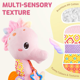 Sumobaby Seahorse back textures, soft fabrics and patterns for tactile exploration