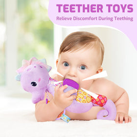 Sumobaby Seahorse tail rattles boost cause-and-effect awareness during play.