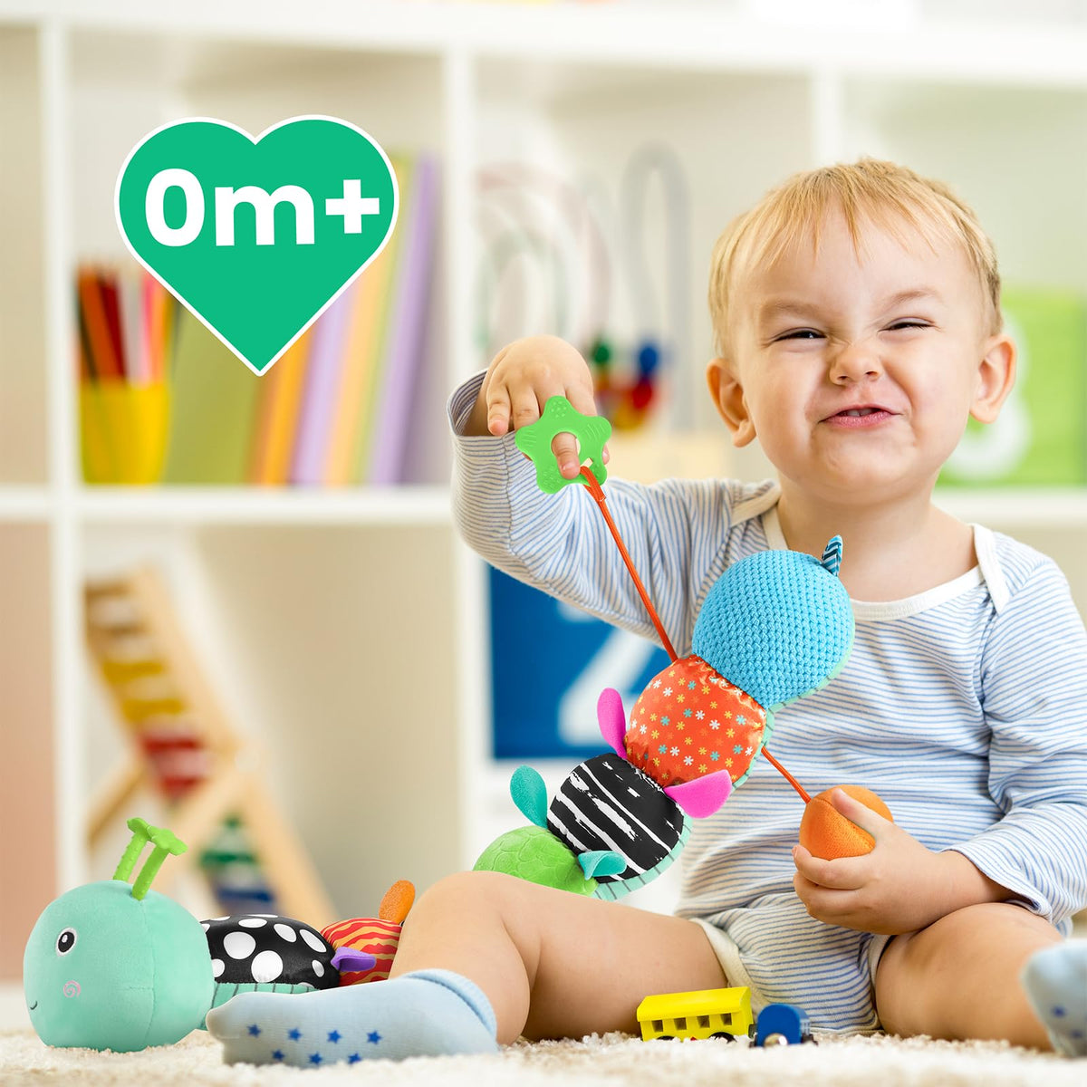 Sumobaby blue-leaf sensory playset offering versatile early learning experiences.