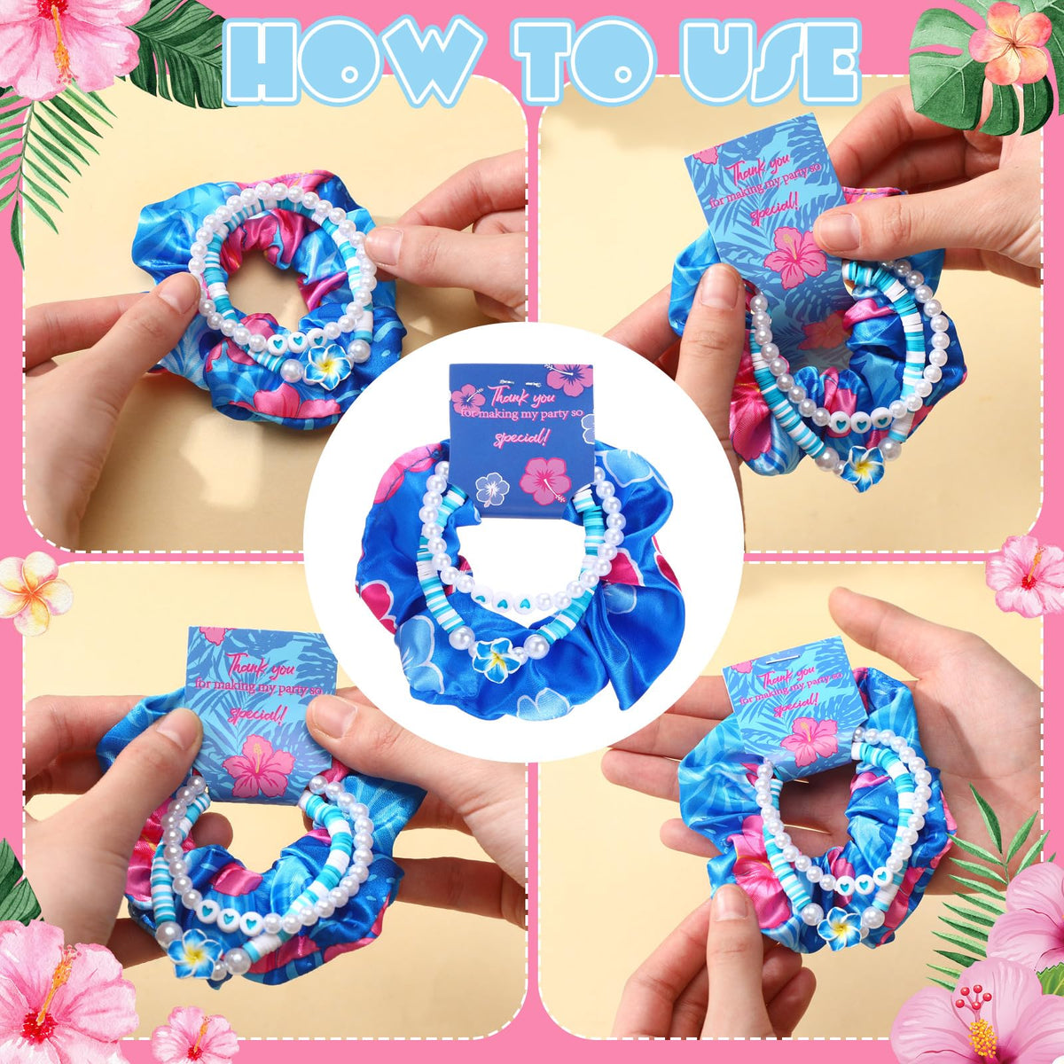 Suncalla colorful blue pink party accessories to match themes