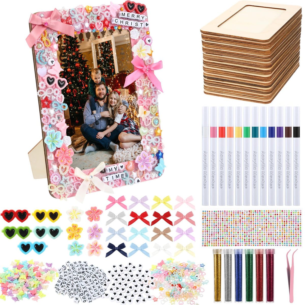 Suncalla DIY wooden picture frames showcasing 4x6 size for personalized photos