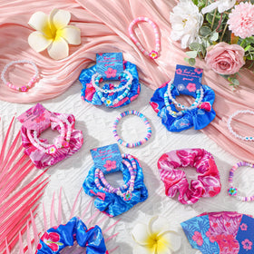 Suncalla frangipani bracelet detail with durable acrylic beads