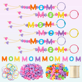 Suncalla Mother's Day keychain craft kit pack with colorful beads for personalized gifts