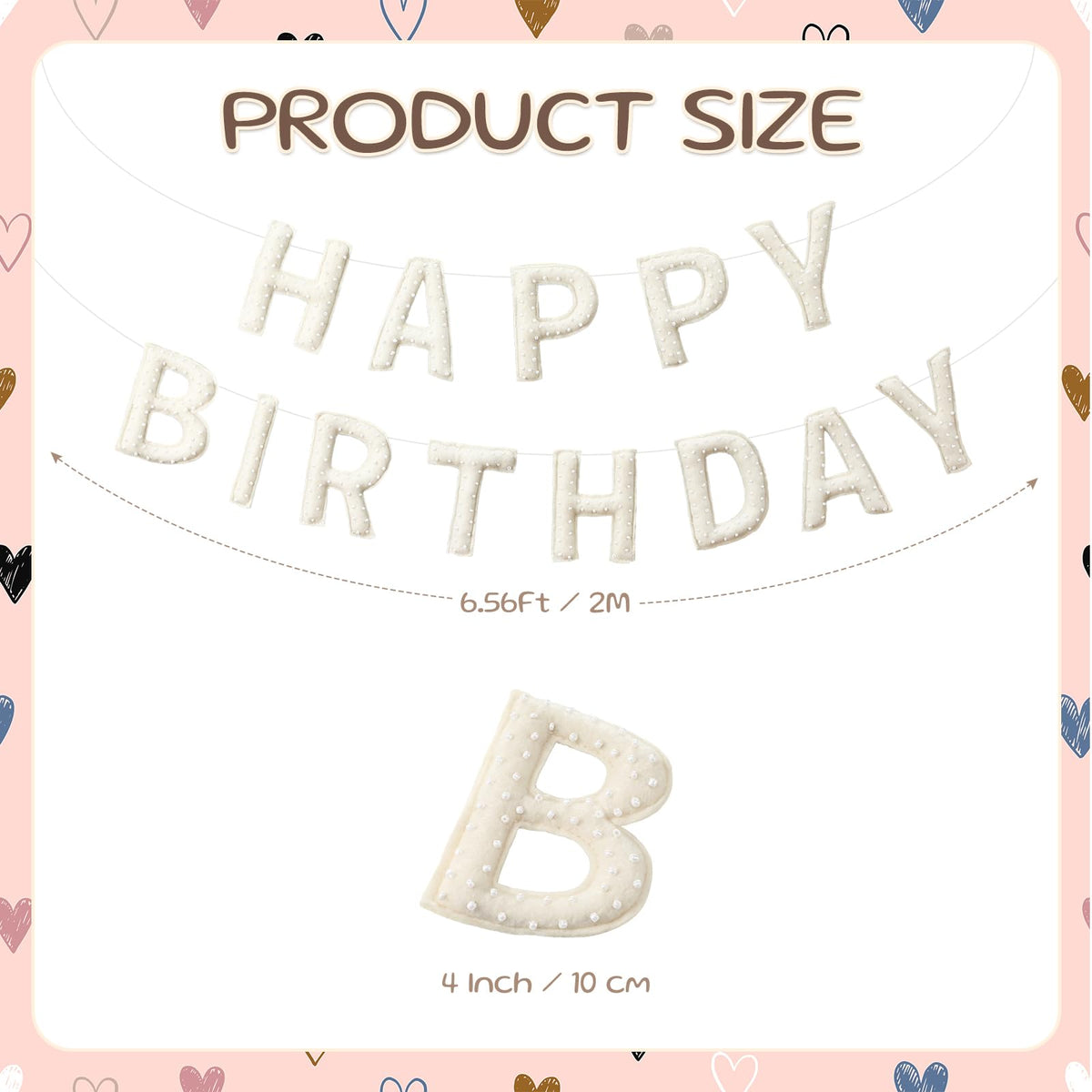 Suncalla pre-strung Happy Birthday banner ready to hang