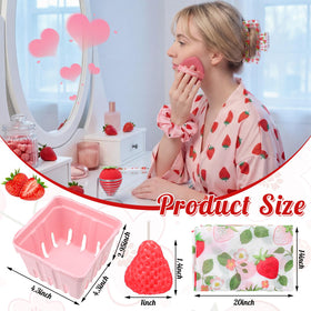 Suncalla strawberry bang clips pink cute hair accessories for guests