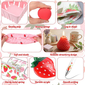 Suncalla strawberry pens pink handy writing tools for guests
