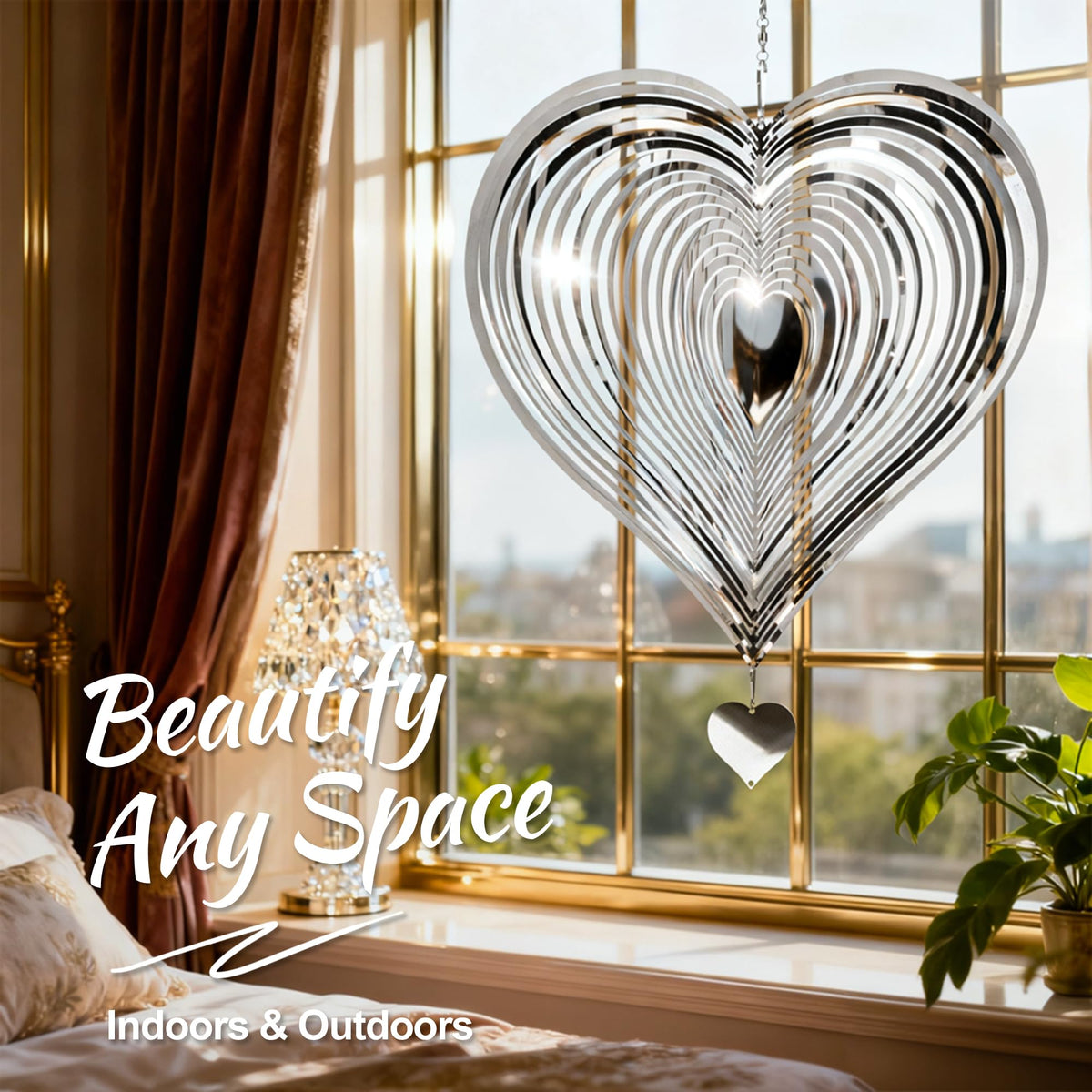 Suncket Mother's Day gift heart spinner adds thoughtful decor to any home