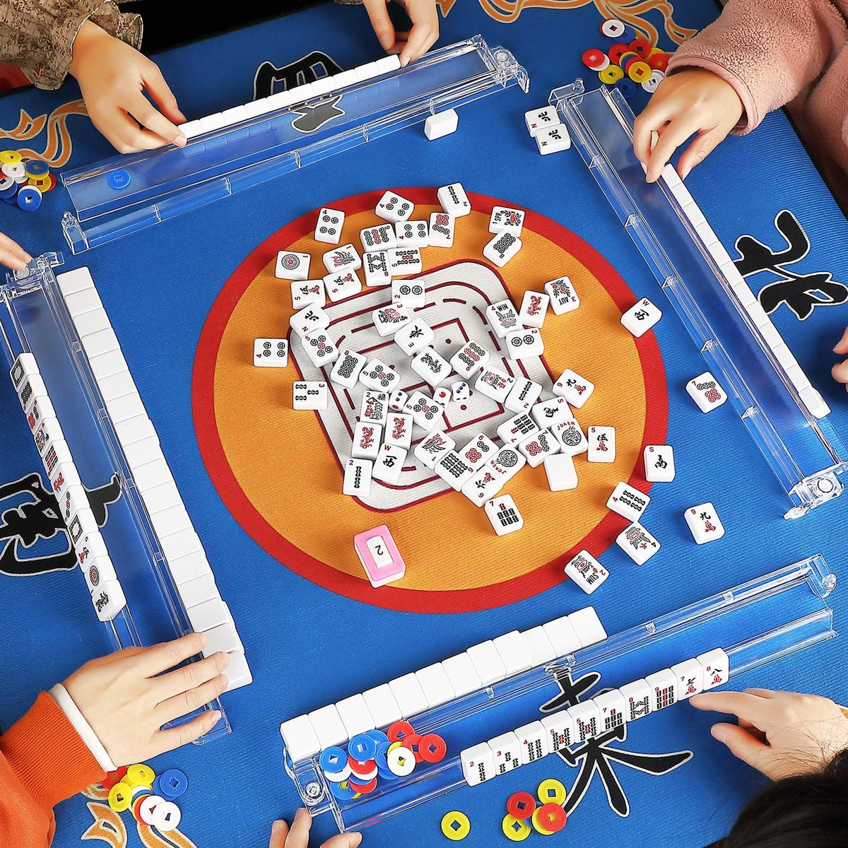 Suncle compact mahjong racks ideal for travel and easy storage